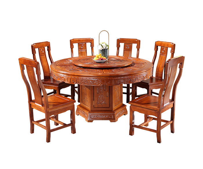 实木圆桌